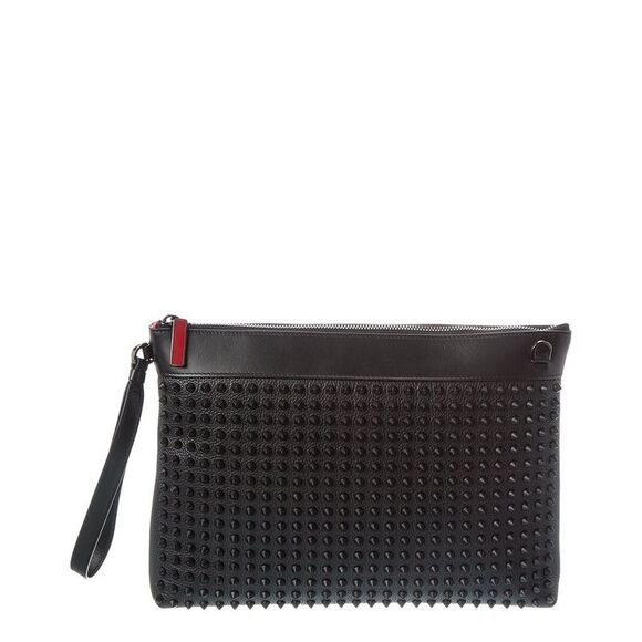 Christian Louboutin Funky Leather Pouch Black